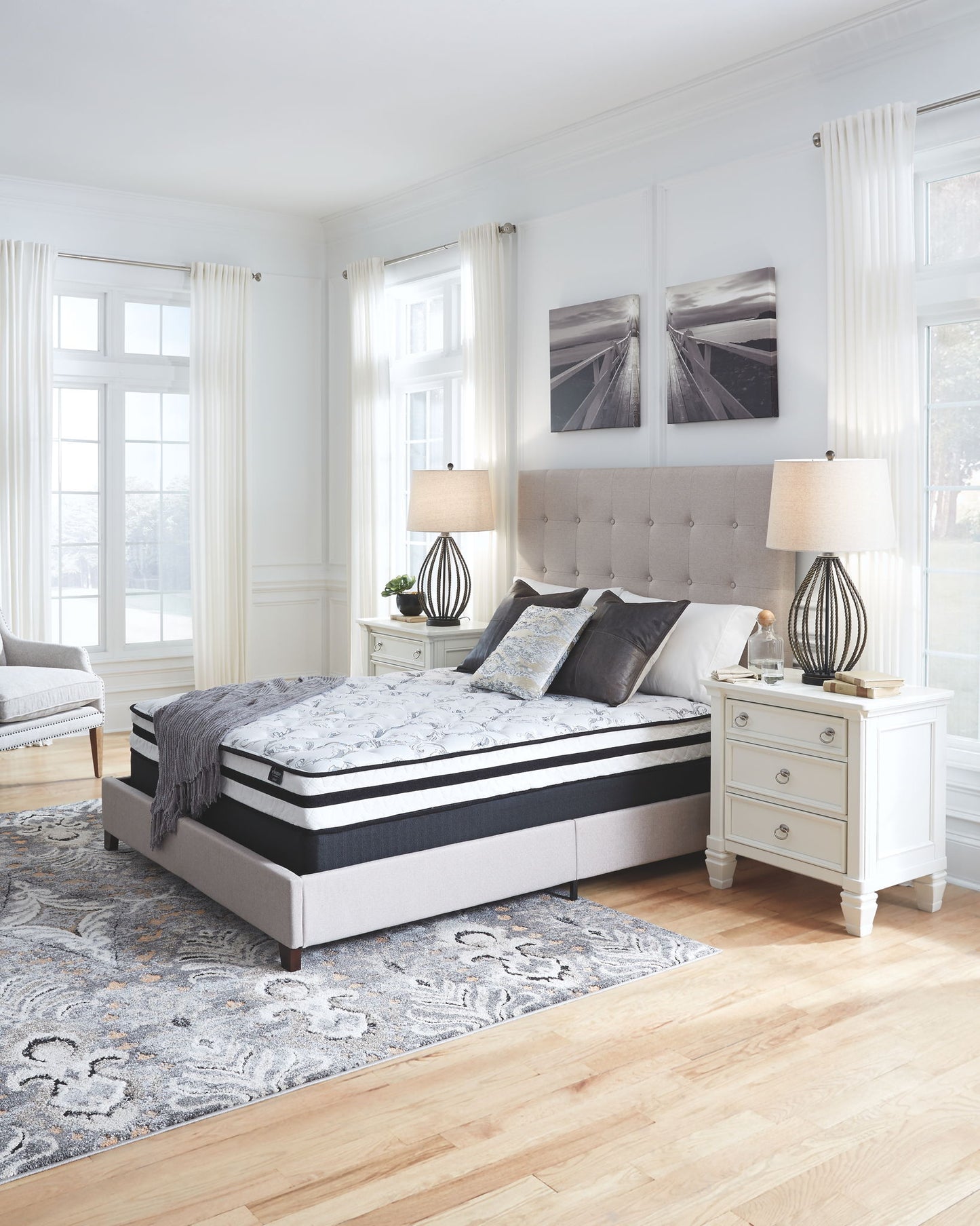 8 Inch Chime Innerspring - Firm Mattress - Hornell Furniture Outlet