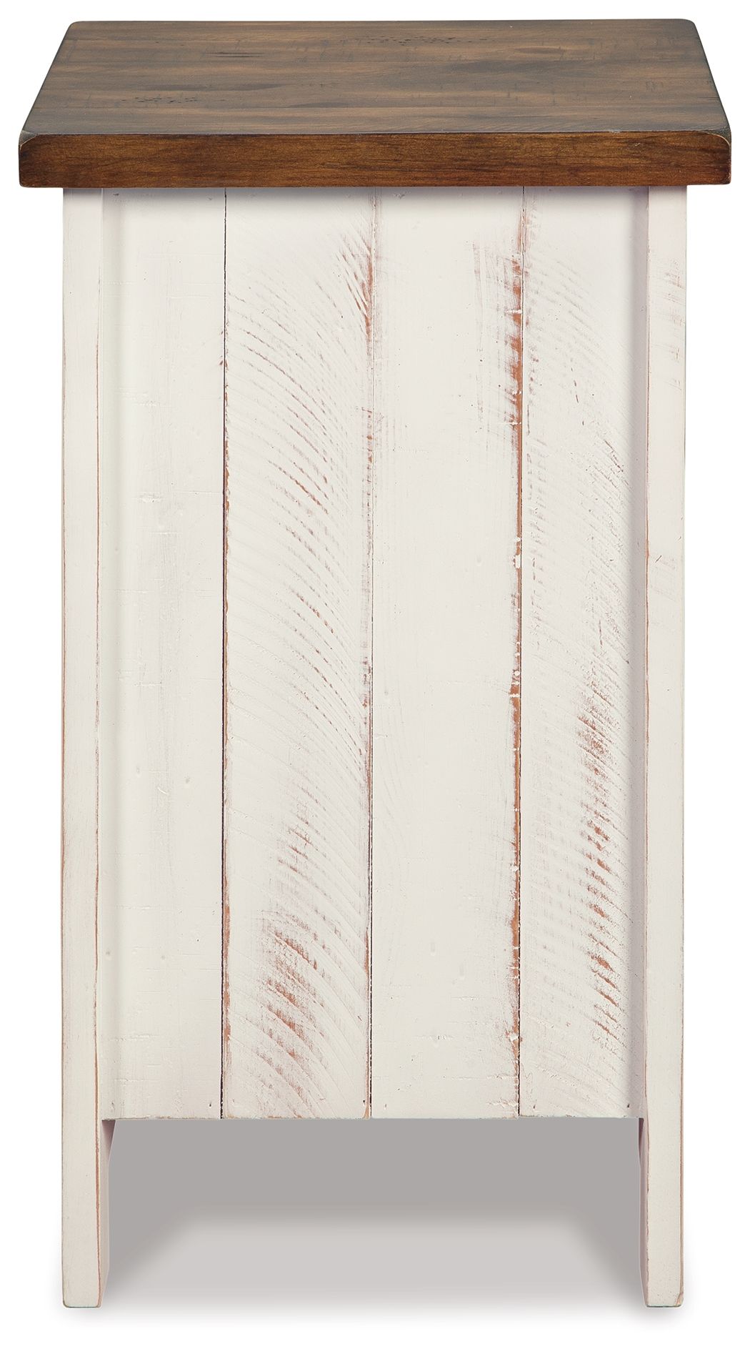 Wystfield - White / Brown - Chair Side End Table - Hornell Furniture Outlet