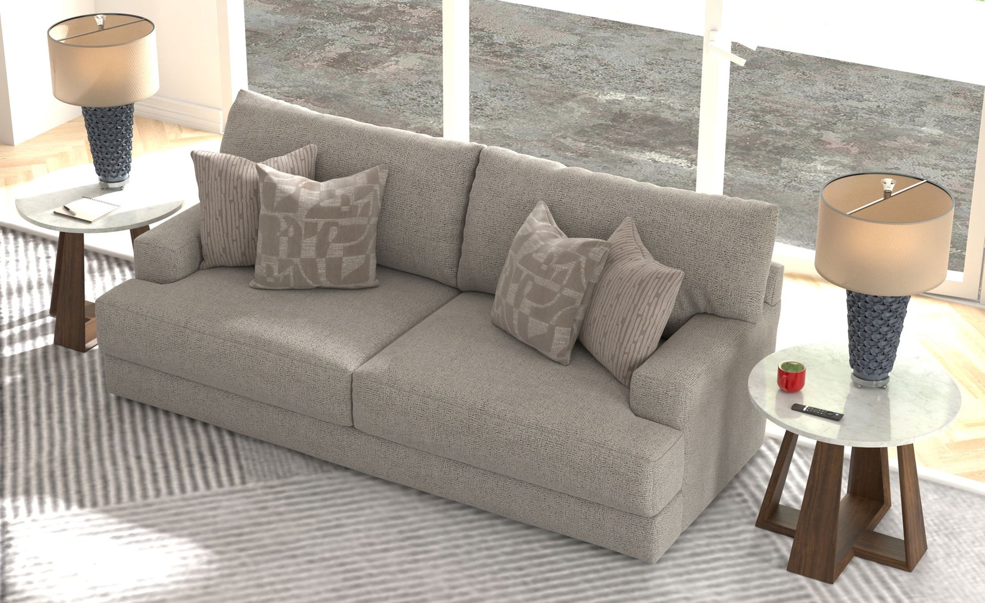 Zeke - Sofa - Cloud - Hornell Furniture Outlet