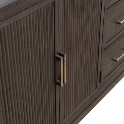 Modern Edge - Dresser & Mirror - Brown - Hornell Furniture Outlet