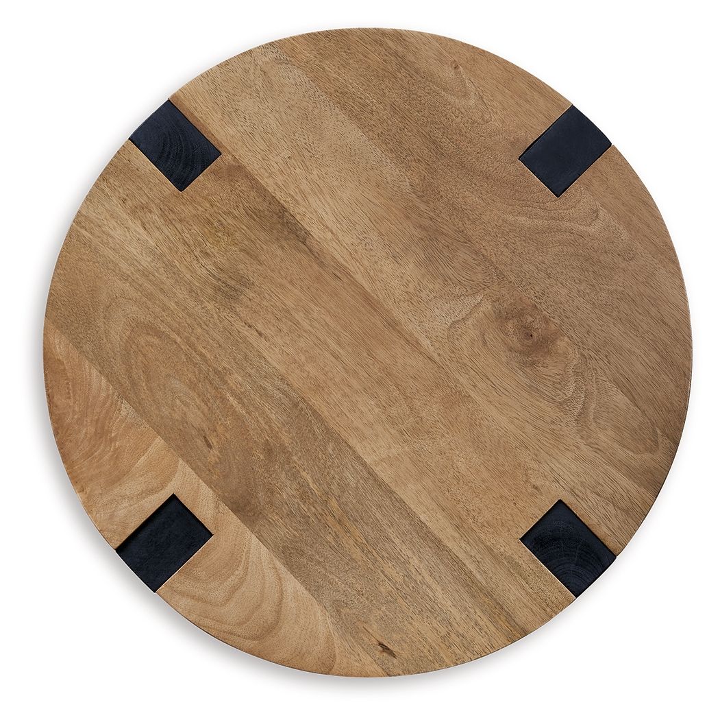 Hanneforth - Brown - Round End Table - Hornell Furniture Outlet
