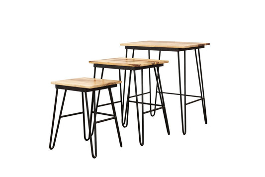 Tristan - Nesting Tables - Light Brown - Hornell Furniture Outlet