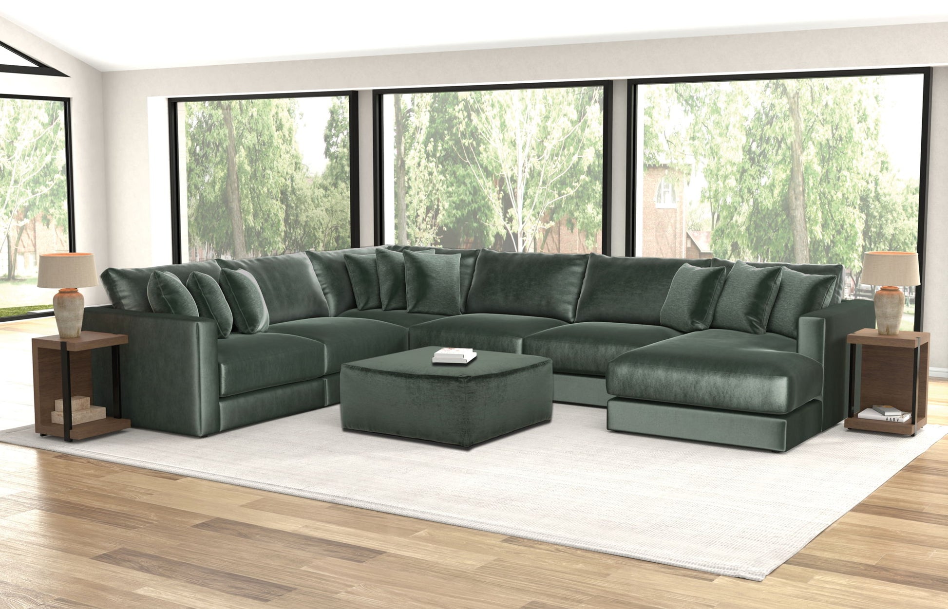 Remington - Cocktail Ottoman - Hornell Furniture Outlet
