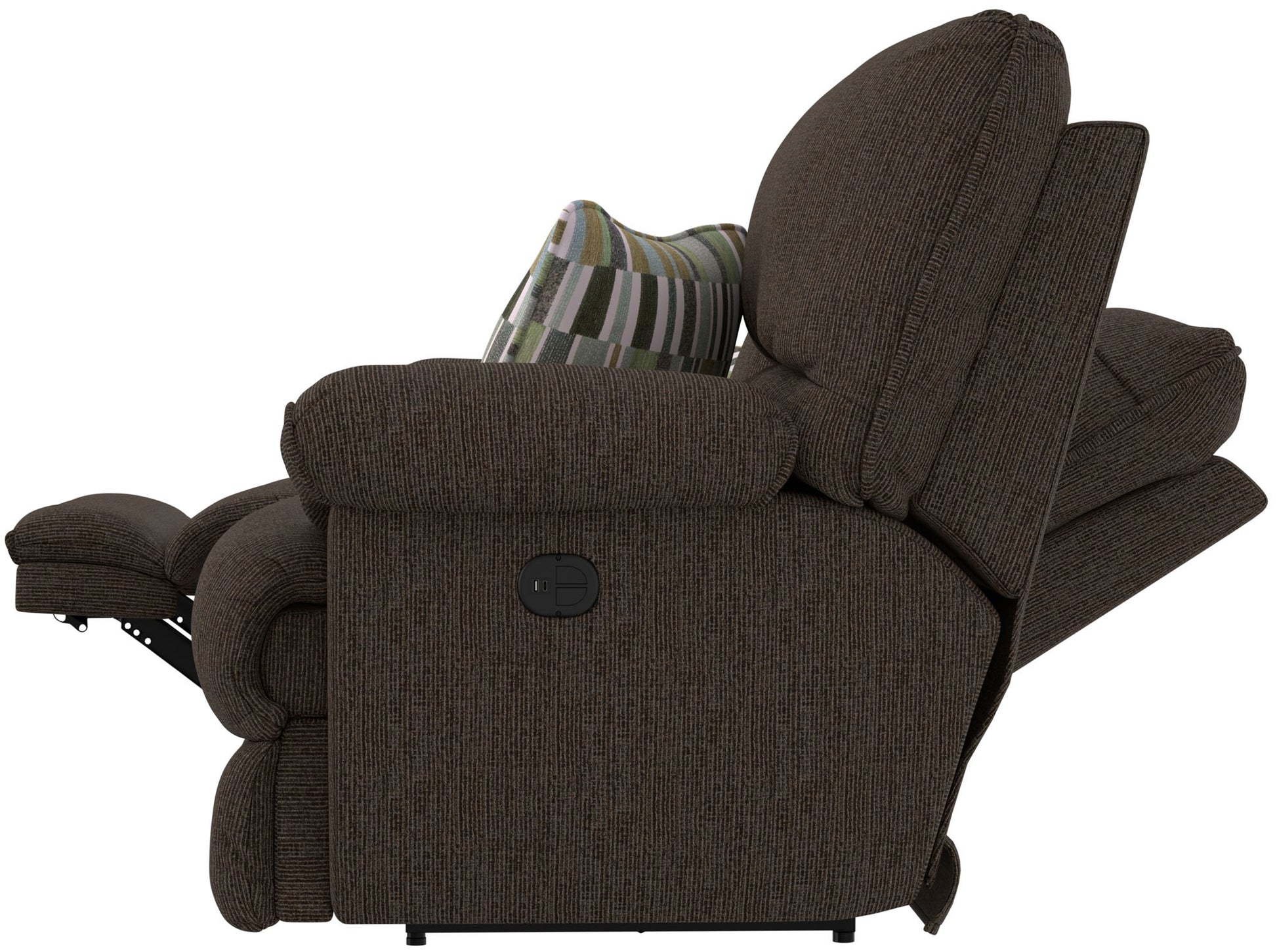 Lenny - Power Lay Flat Reclining Console Loveseat - Hornell Furniture Outlet