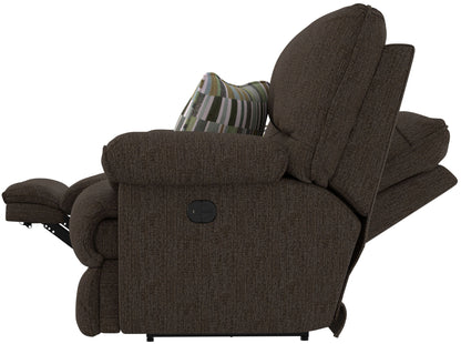 Lenny - Power Lay Flat Reclining Console Loveseat - Hornell Furniture Outlet
