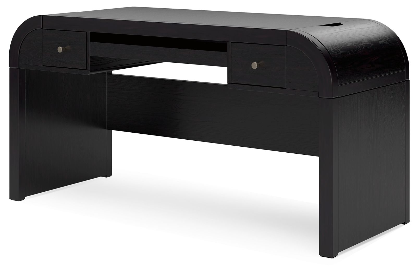 Rowanbeck - Black - Home Office Desk - Hornell Furniture Outlet