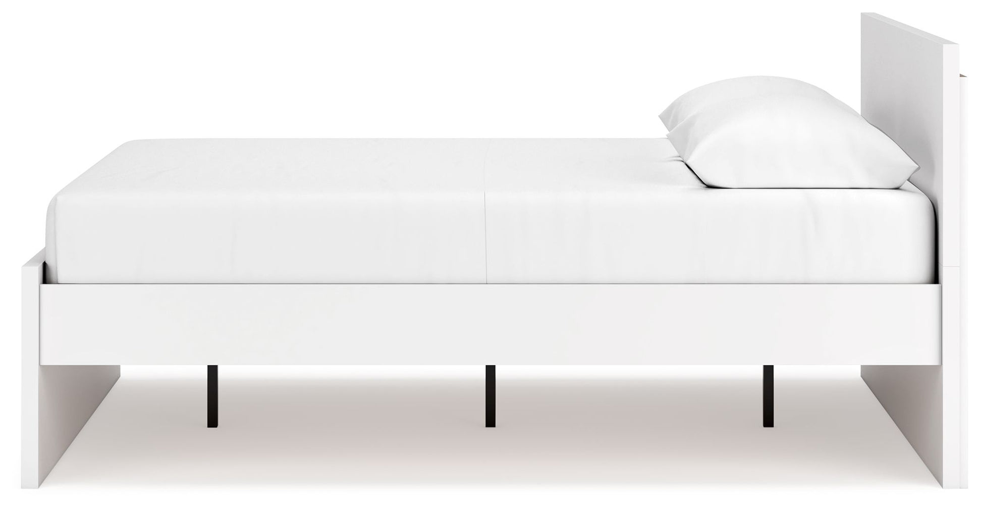 Onita - White - Queen Panel Platform Bed - Hornell Furniture Outlet
