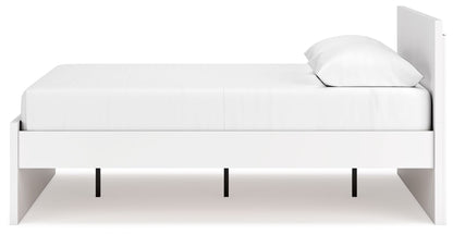 Onita - White - Queen Panel Platform Bed - Hornell Furniture Outlet