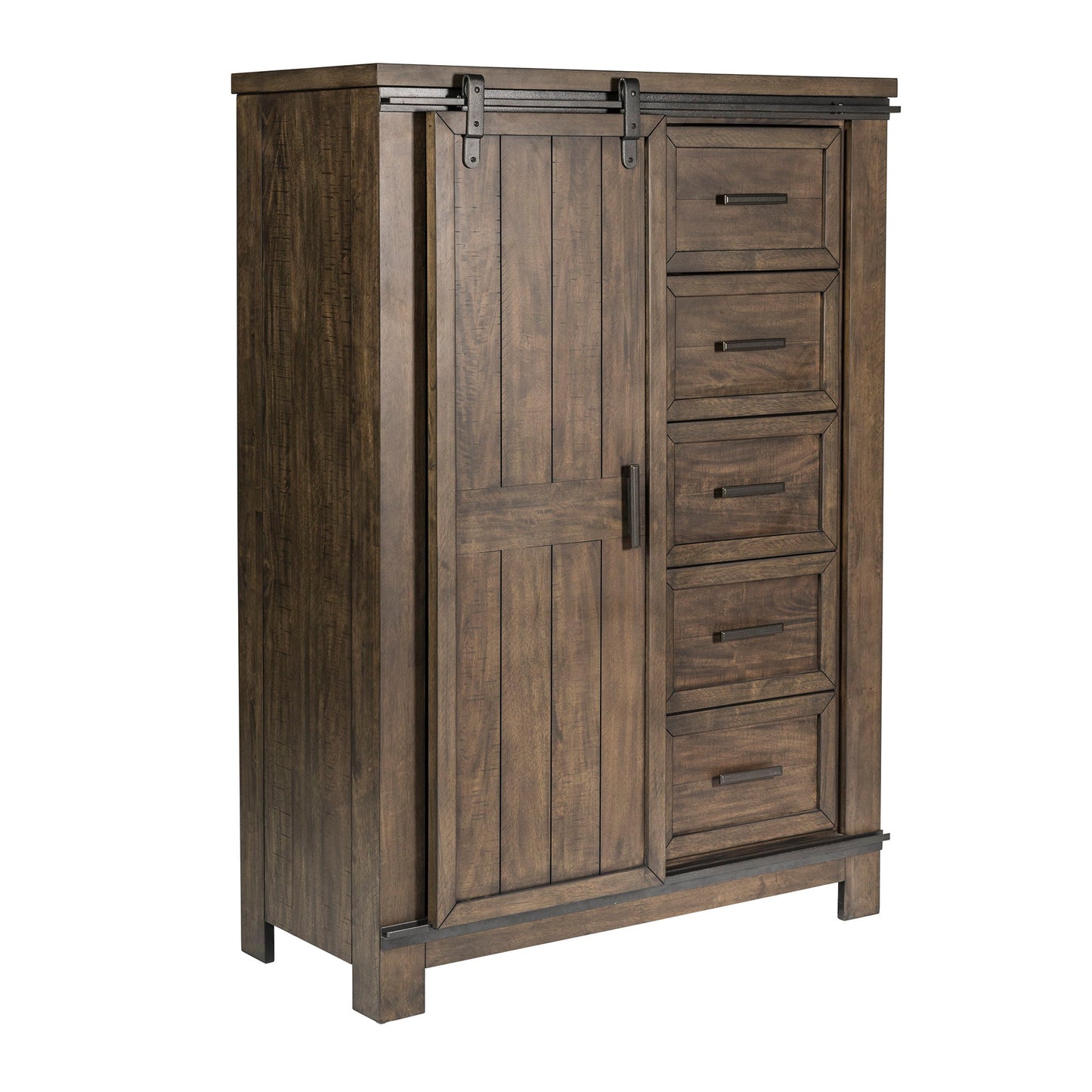 Thornwood Hills - Sliding Door Chest - Dark Brown - Hornell Furniture Outlet