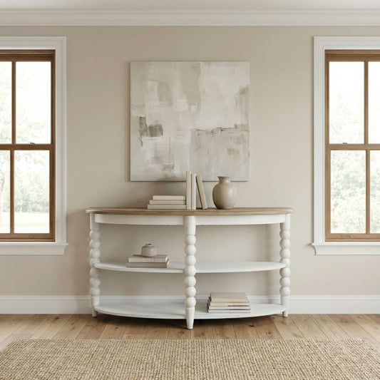 Turnberry Park - Sofa Table - Washed White - Hornell Furniture Outlet
