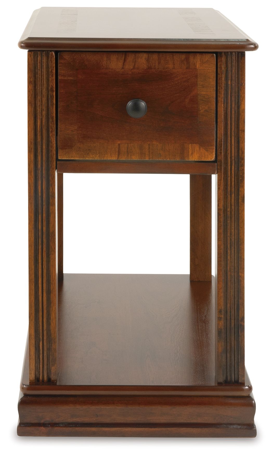 Breegin - Brown - Chair Side End Table - Removable Tray - Hornell Furniture Outlet
