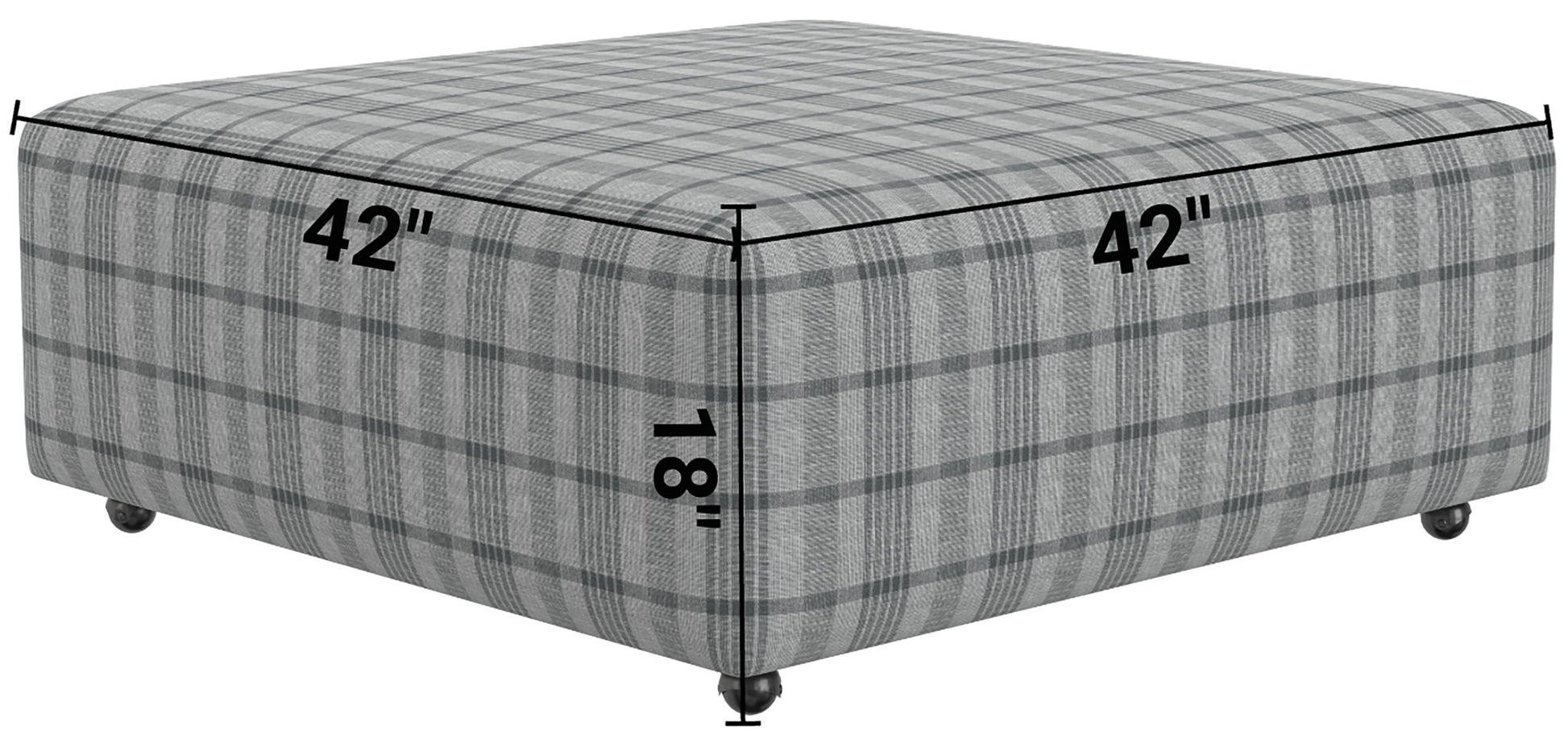 Chappy - Castered Cocktail Ottoman - Hornell Furniture Outlet