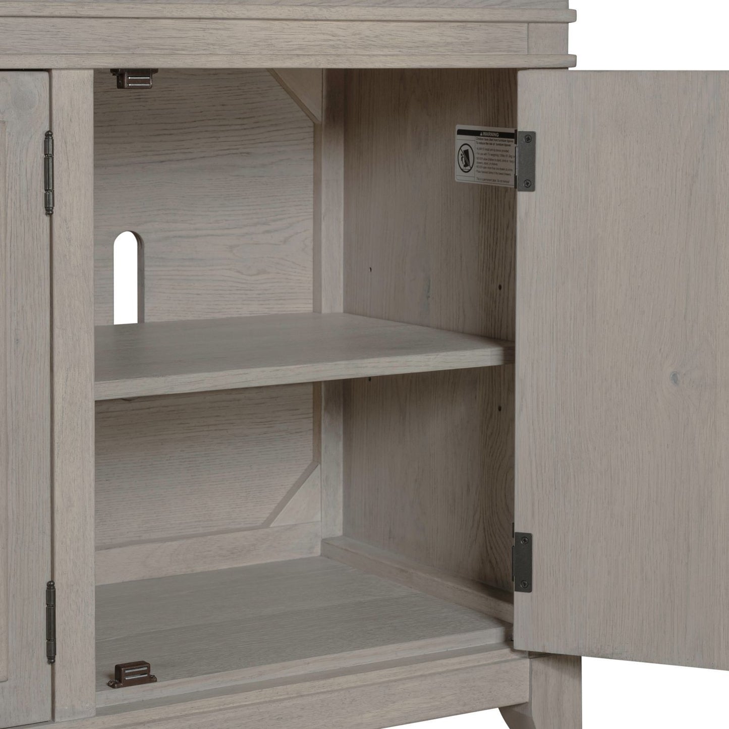 New Haven - 82'' TV Console - Sanctuary White - Hornell Furniture Outlet