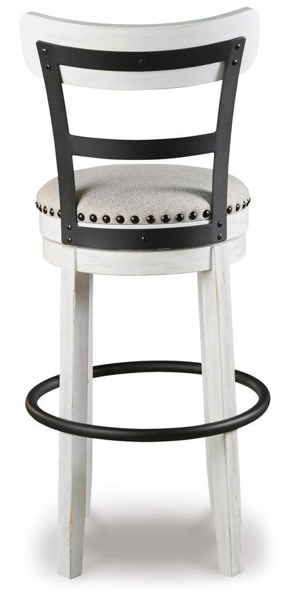 Valebeck - Tall Upholstered Swivel Barstool - Hornell Furniture Outlet