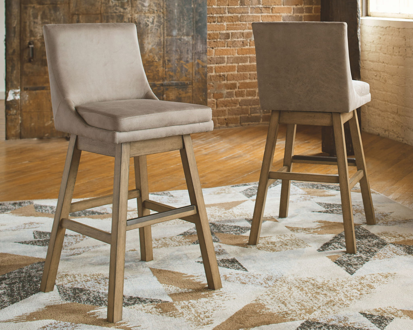 Tallenger - Swivel Barstool (Set of 2) - Hornell Furniture Outlet