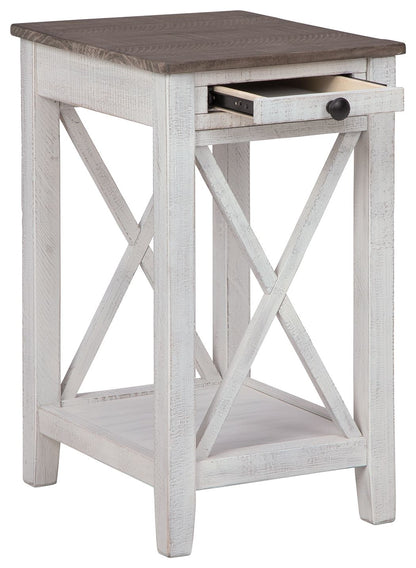 Adalane - White / Gray - Accent Table - Hornell Furniture Outlet