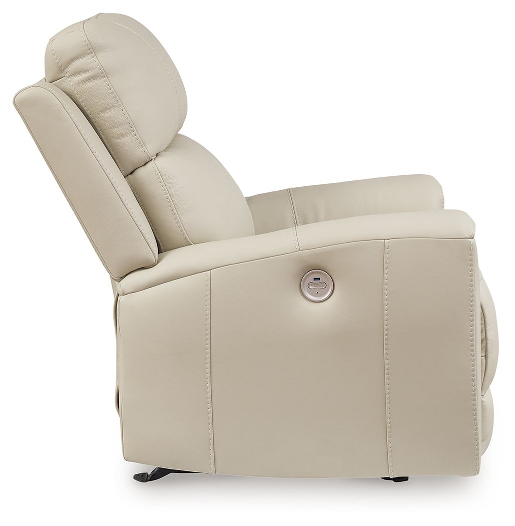 Dahlmoore - Almond - Power Rocker Recliner - Hornell Furniture Outlet