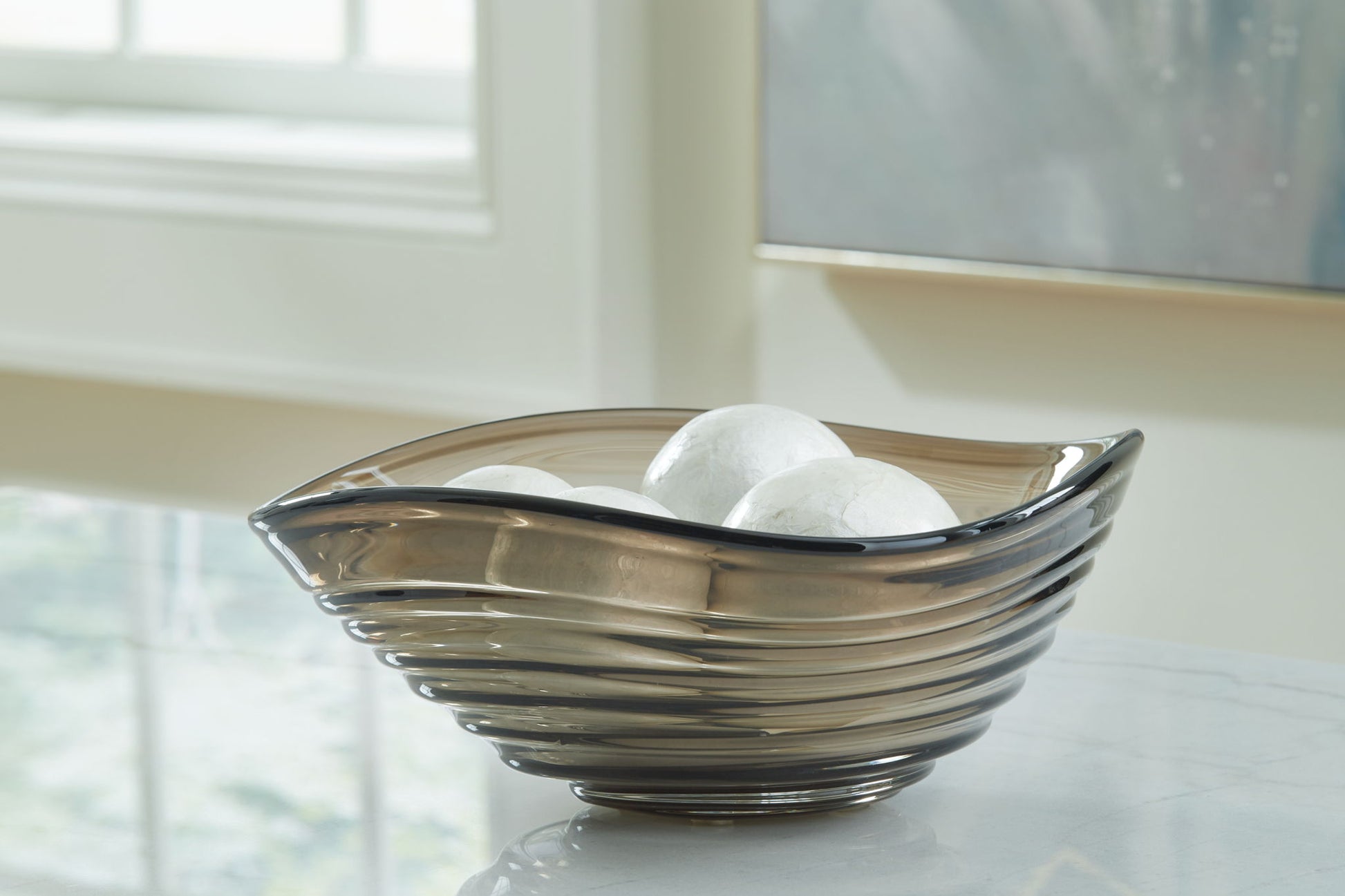 Solariston - Gray / Brown - Bowl - Hornell Furniture Outlet