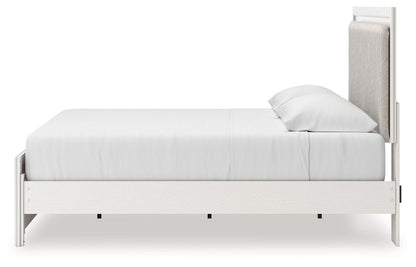 Zuraleus - Upholstered Panel Platform Bed With Roll Slats - Hornell Furniture Outlet