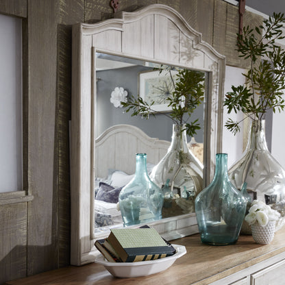 Farmhouse Reimagined - Mirror - White - Hornell Furniture Outlet