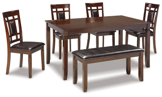 Bennox - Dining Room Table Set (Set of 6) - Brown - Hornell Furniture Outlet