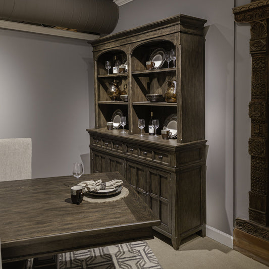 Paradise Valley - Hutch - Dark Brown - Hornell Furniture Outlet