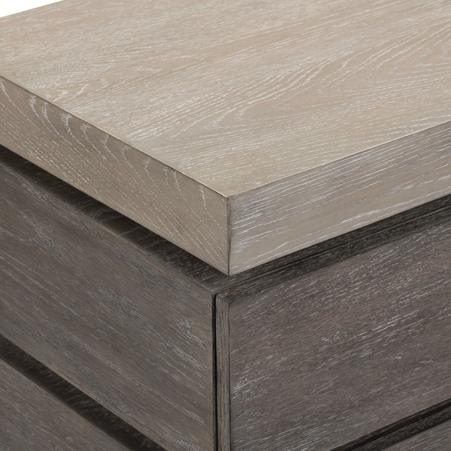 Piedmont - Chairside Table - Charcoal / Ash - Hornell Furniture Outlet