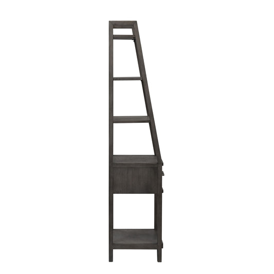 Modern Farmhouse - Leaning Bookcase - Hornell Furniture Outlet