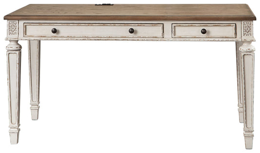 Realyn - Light Brown - Home Office Desk - Hornell Furniture Outlet