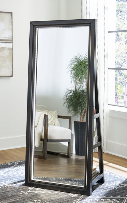 Evesen - Floor Standing Mirror/Storage - Hornell Furniture Outlet