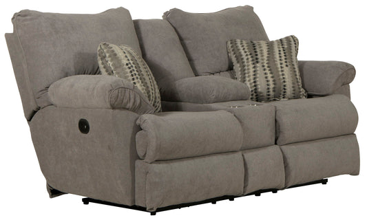 Sadler - Lay Flat Reclining Console Loveseat - Hornell Furniture Outlet