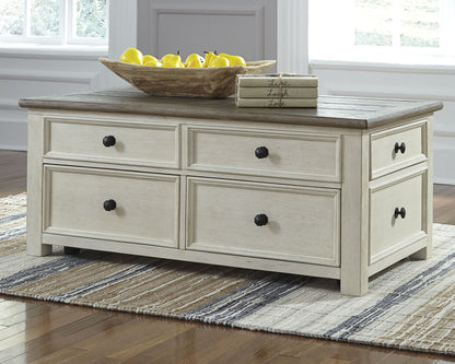 Bolanburg - White / Brown / Beige - Lift Top Cocktail Table - Hornell Furniture Outlet