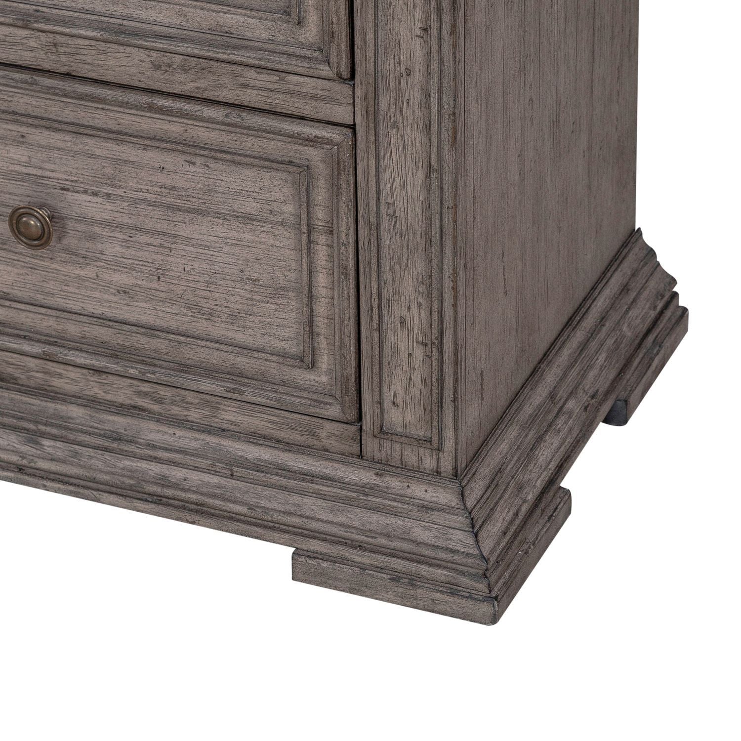 Big Valley - 2 Drawer Night Stand w/ Charging Station - Hornell Furniture Outlet