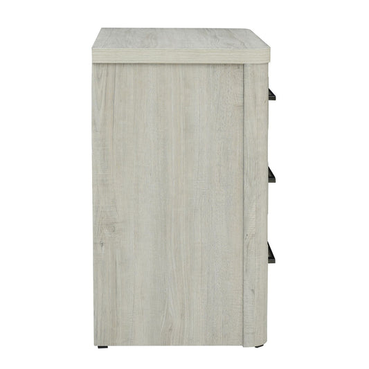 Modern Play - Nightstand With Charging Station - White - Hornell Furniture Outlet