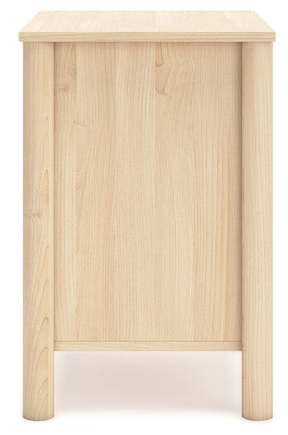 Cabinella - Tan - Two Drawer Night Stand - Hornell Furniture Outlet