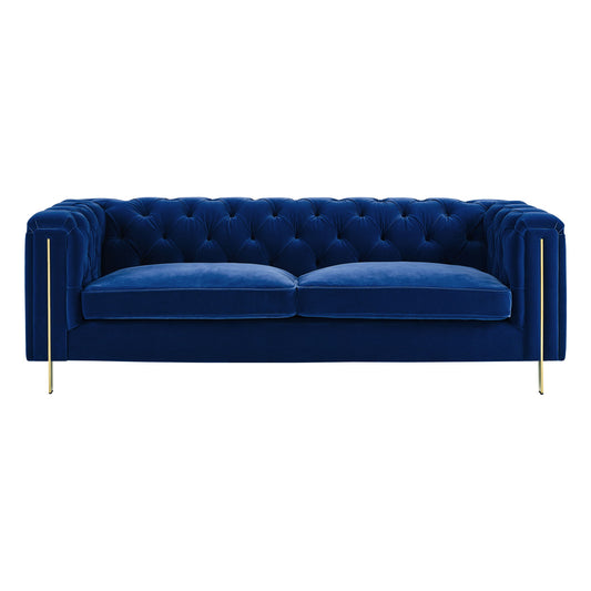 Charlene - Velvet Button Tufted Sofa - Hornell Furniture Outlet