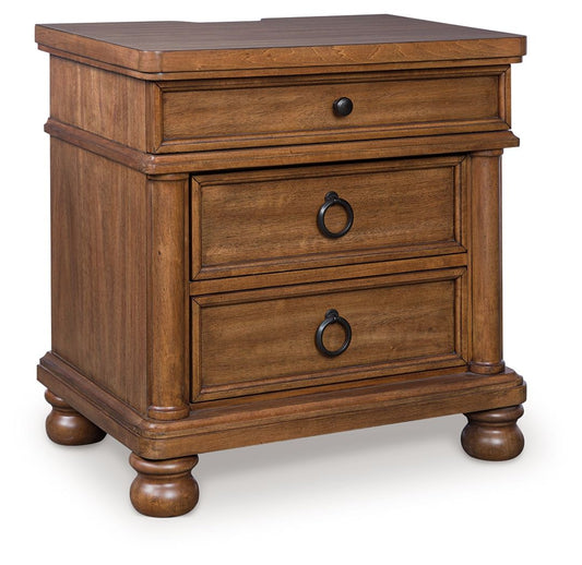 Rowlenstown - Three Drawer Night Stand - Hornell Furniture Outlet