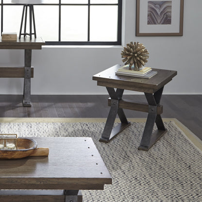 Sonoma Road - End Table - Light Brown - Hornell Furniture Outlet
