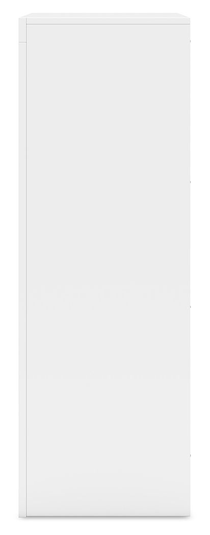 Binterglen - White - Five Drawer Chest - Hornell Furniture Outlet