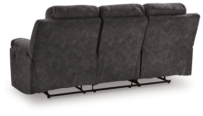 Brysonview - Reclining Sofa - Charcoal - Hornell Furniture Outlet