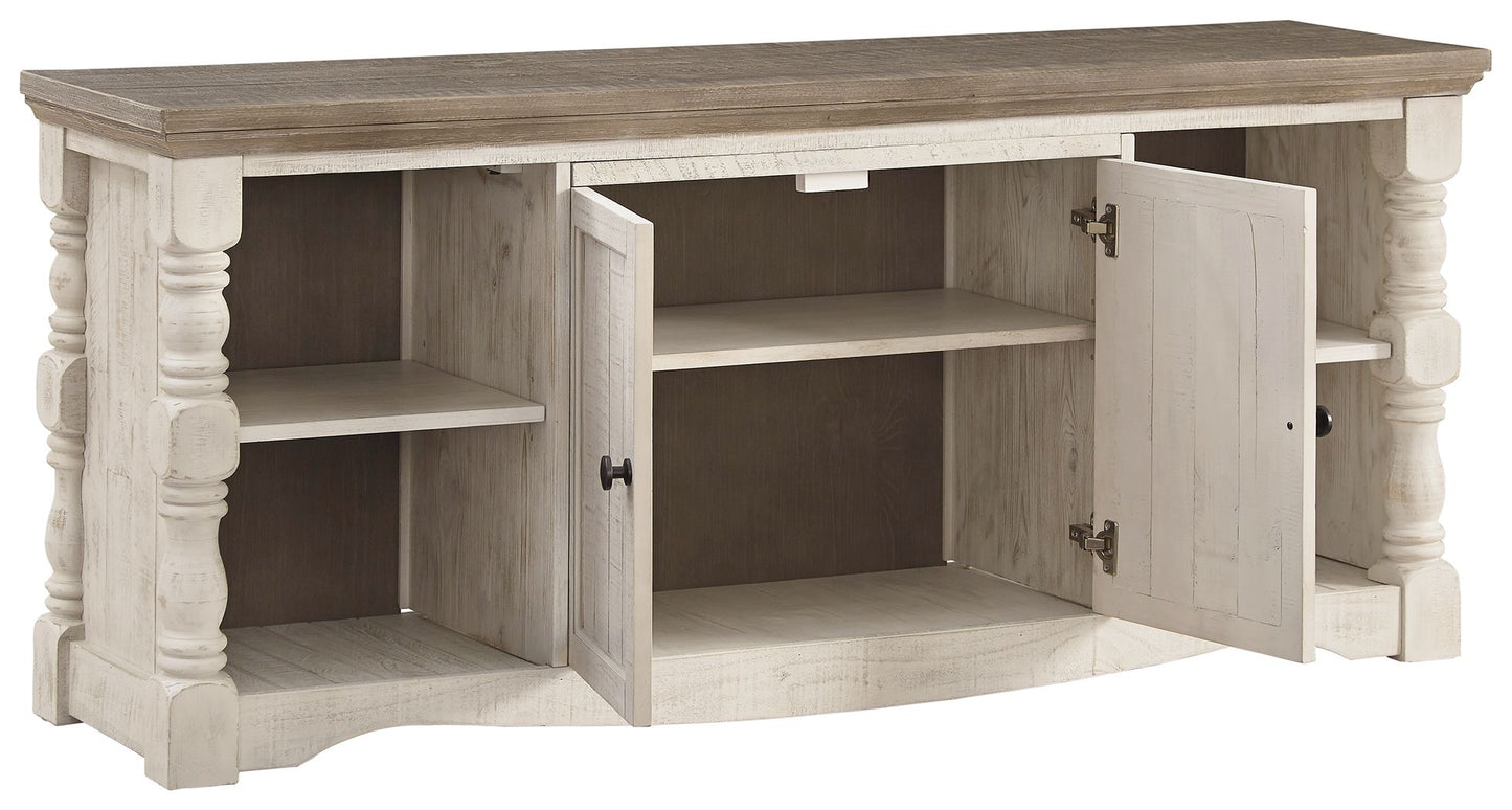 Havalance - Brown / Beige - Extra Large TV Stand - 2 Doors - Hornell Furniture Outlet