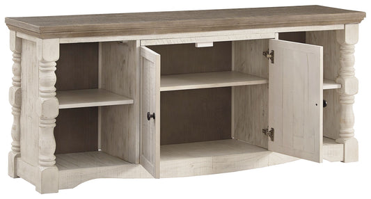 Havalance - Brown / Beige - Extra Large TV Stand - 2 Doors - Hornell Furniture Outlet