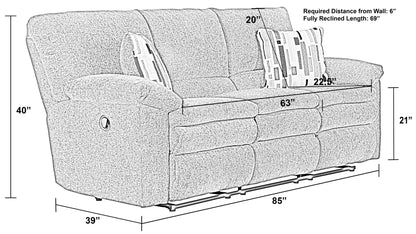 Tosh - Reclining Sofa - Hornell Furniture Outlet
