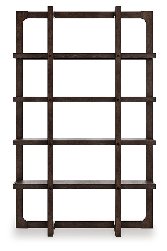 Breckington - Dark Brown - Bookcase - Hornell Furniture Outlet