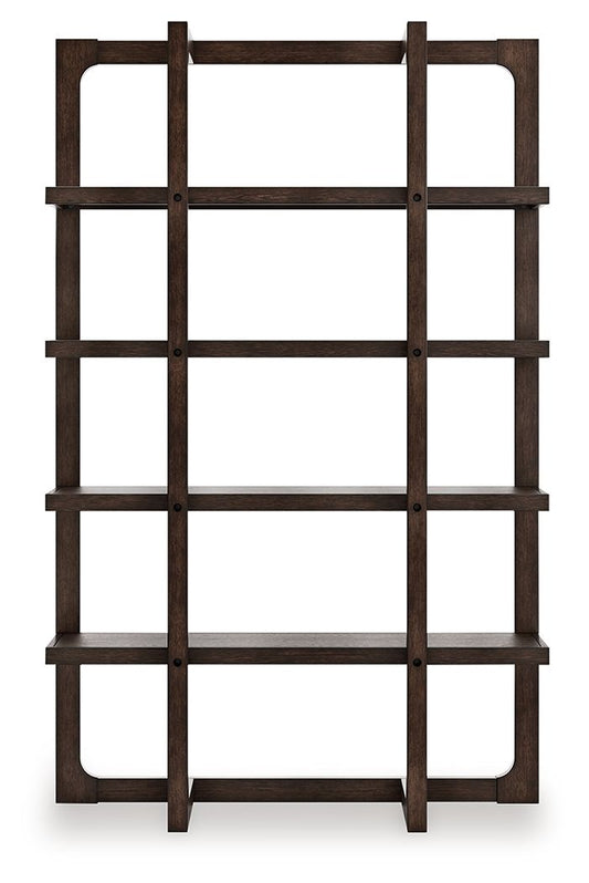 Breckington - Dark Brown - Bookcase - Hornell Furniture Outlet