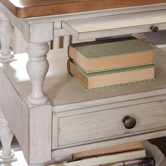 Farmhouse Reimagined - 1 Drawer Nightstand - White - Hornell Furniture Outlet
