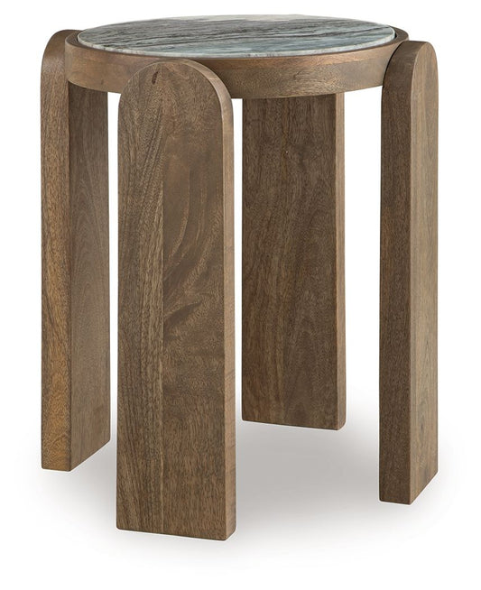 Gavrilley - Gray / White / Brown - Accent Table - Hornell Furniture Outlet