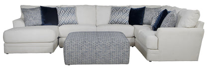 Polaris - Sectional With Comfort Coil Seating, 9 Included Accent Pillows And Included Cocktail Ottoman - Hornell Furniture Outlet