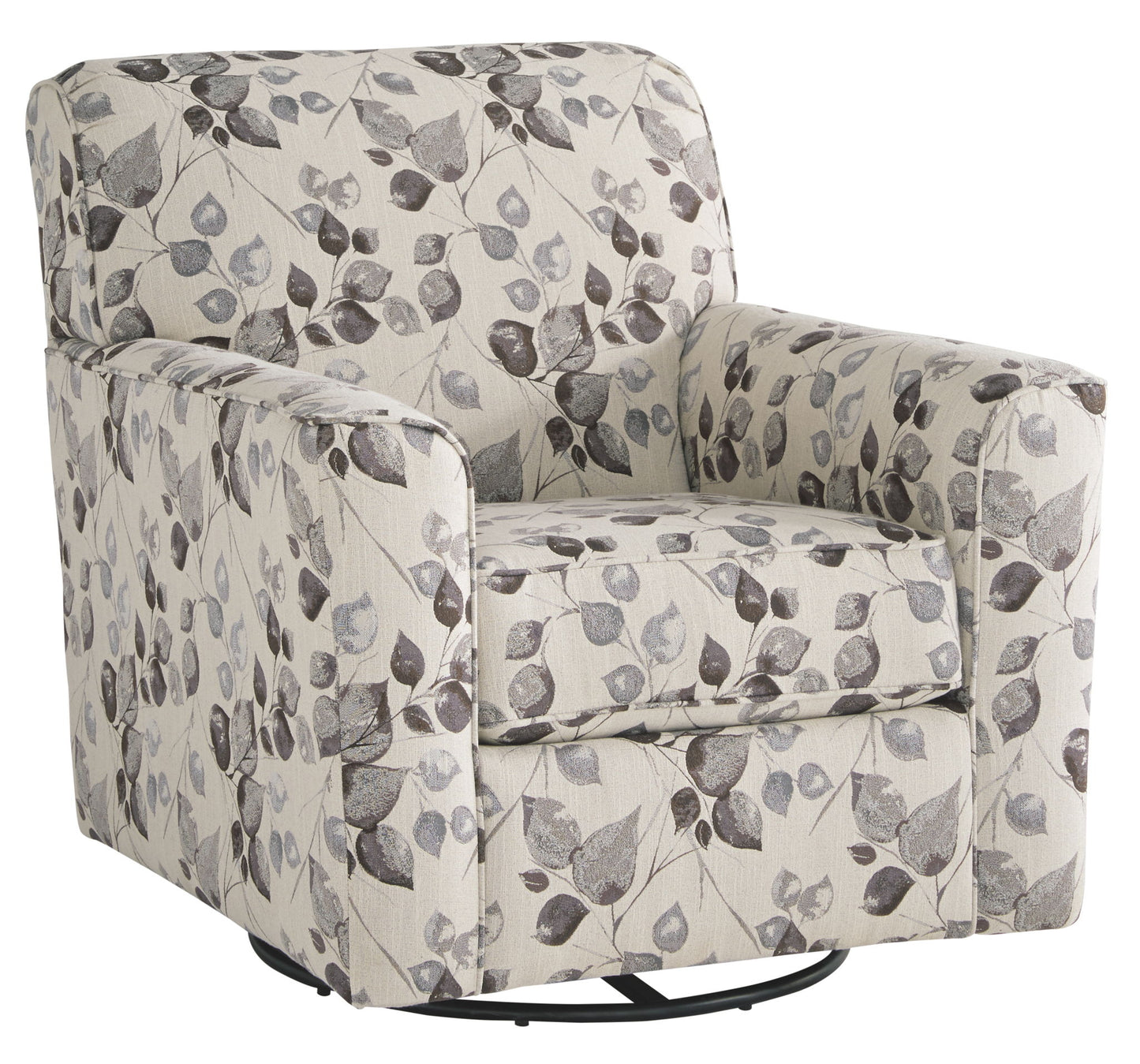 Abney - Platinum - Swivel Accent Chair - Hornell Furniture Outlet