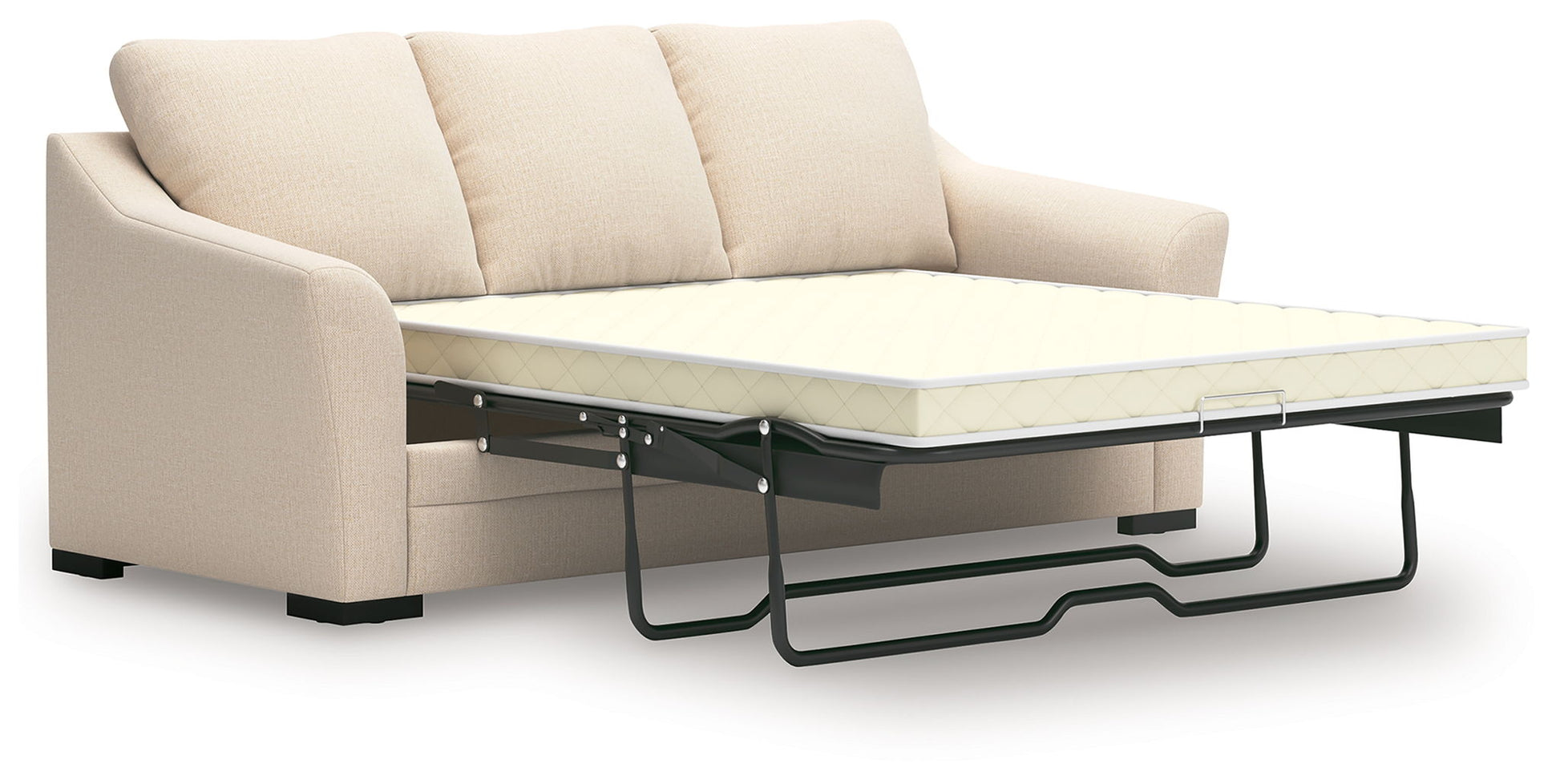 Lango - Jute - Queen Sofa Chaise Sleeper - Hornell Furniture Outlet